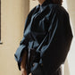 Mia / deres thomas mason 6way sleeve shirt  (STRIPE/ INDIGO / CLEAR BLUE)