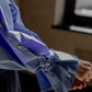 Mia / deres thomas mason 6way sleeve shirt  (STRIPE/ INDIGO / CLEAR BLUE)