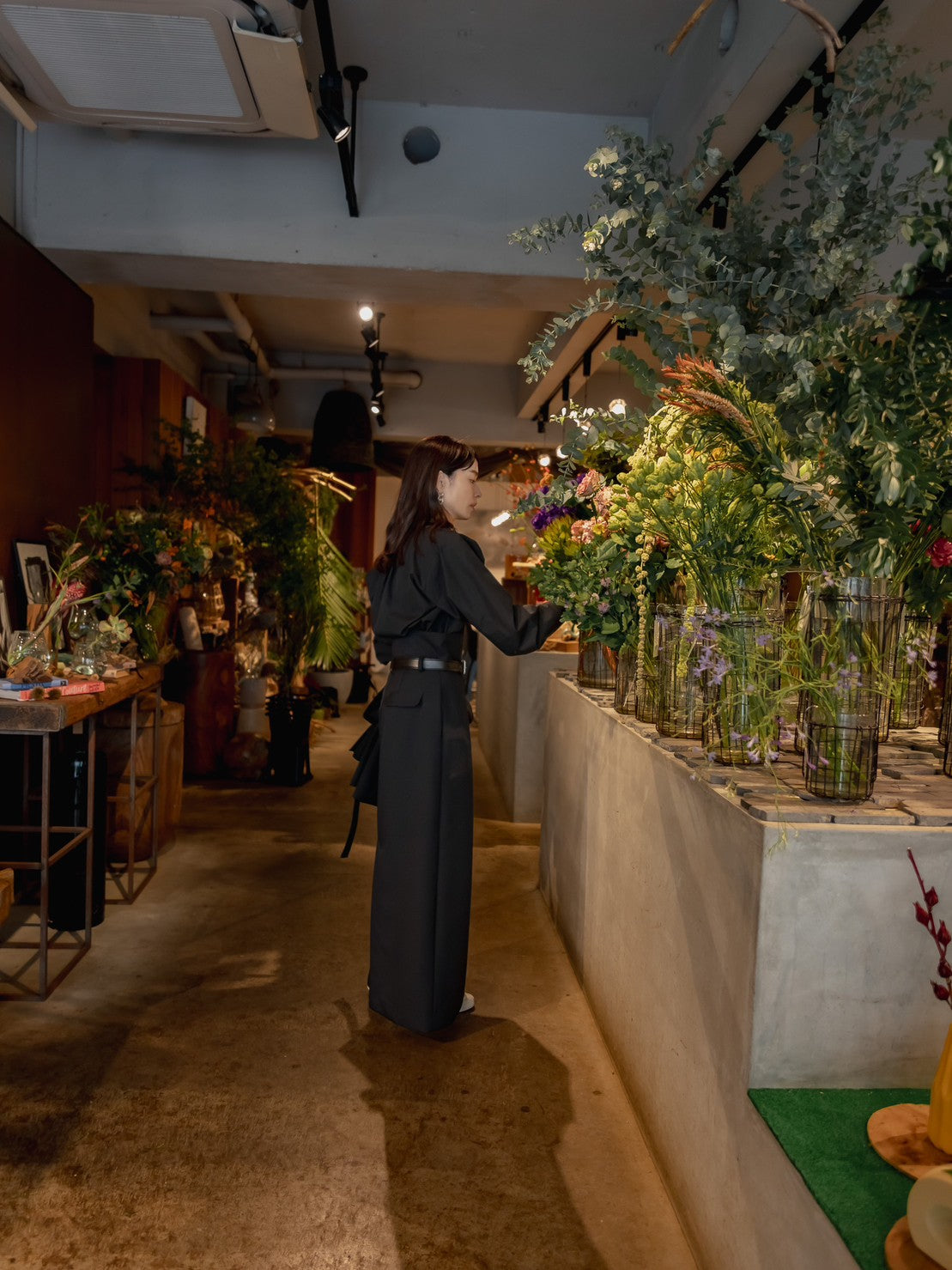 Greta / first step skirt (BLACK/OFF-WHITE)