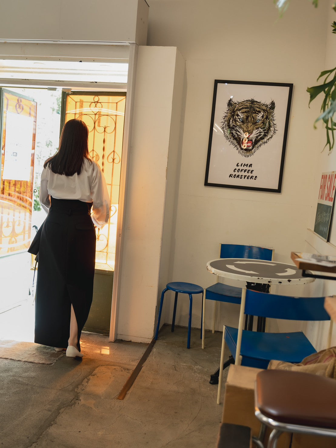 Greta / first step skirt (BLACK/OFF-WHITE)