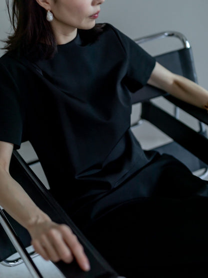 Fabiana / draping dress（perl/midnight/noir）