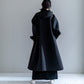 【予約販売】Irene / switch neck feather long coat（perl/midnight/noir）