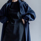 【予約販売】Irene / switch neck feather long coat（perl/midnight/noir）