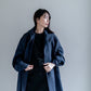 【予約販売】Irene / switch neck feather long coat（perl/midnight/noir）