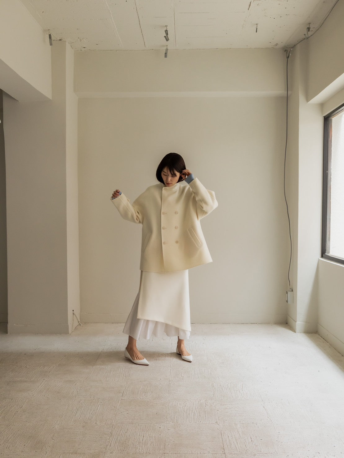 Sarah/short triangle coat