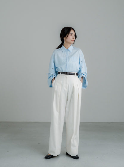 【ORDER】Lily / silk denim pants