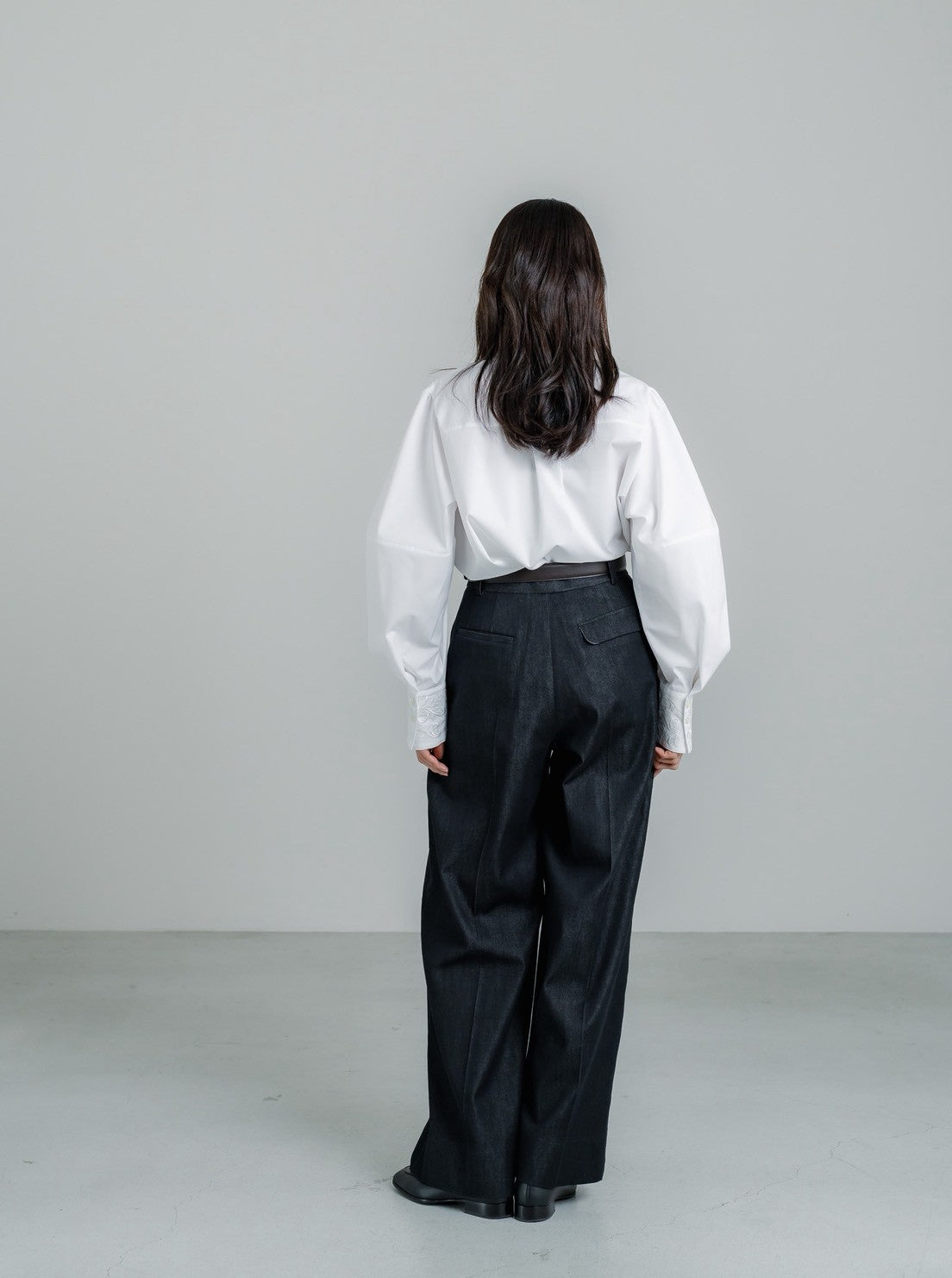 【ORDER】Lily / silk denim pants