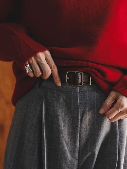 Ashley/back line turtle neck sweater
