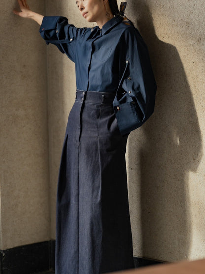 【予約販売】Simone / first denim skirt(INDIGO)