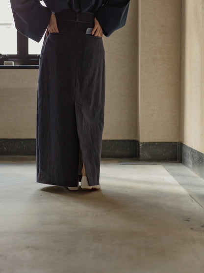 Simone / first denim skirt(INDIGO)