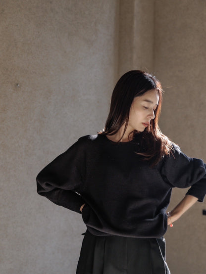 Kristy/paper cotton sweater