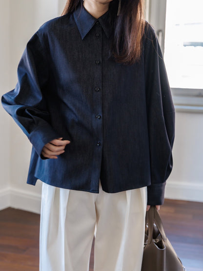 Alex/silk denim shirt