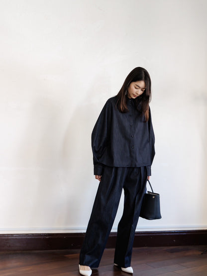 Alex/silk denim shirt