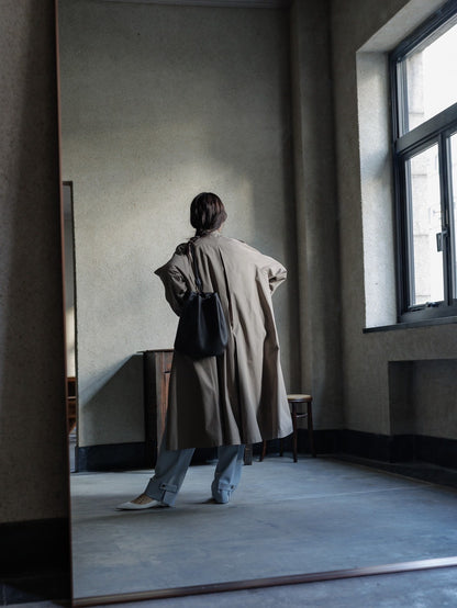 Winona/weightlessness silk trench coat