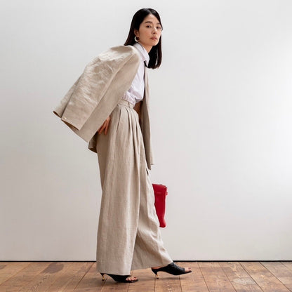 Sage / floating linen pants (sand/carbon/cloud)