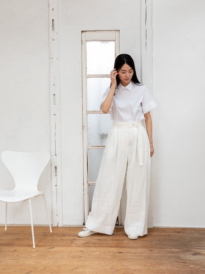 Sage / floating linen pants (sand/carbon/cloud)