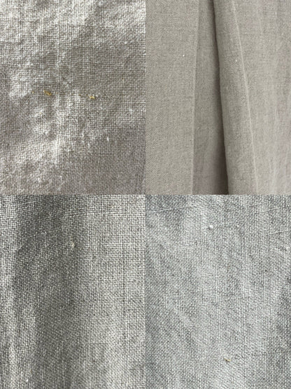 Patricia / floating linen jacket (sand/carbon)