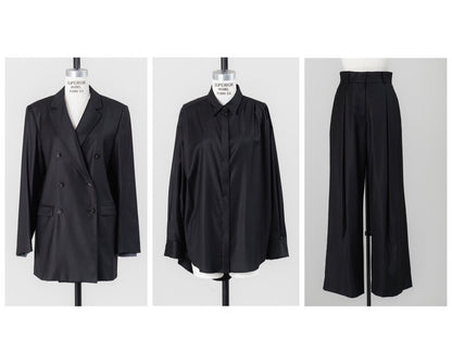 【PRE ORDER】Set of 3 items　 Teddy / gentle form jacket & Prince / flow shirt & Hazel / stem pants(special edition)