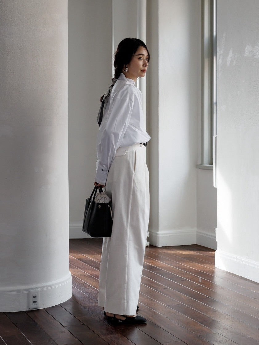 【ORDER】Lily / silk denim pants