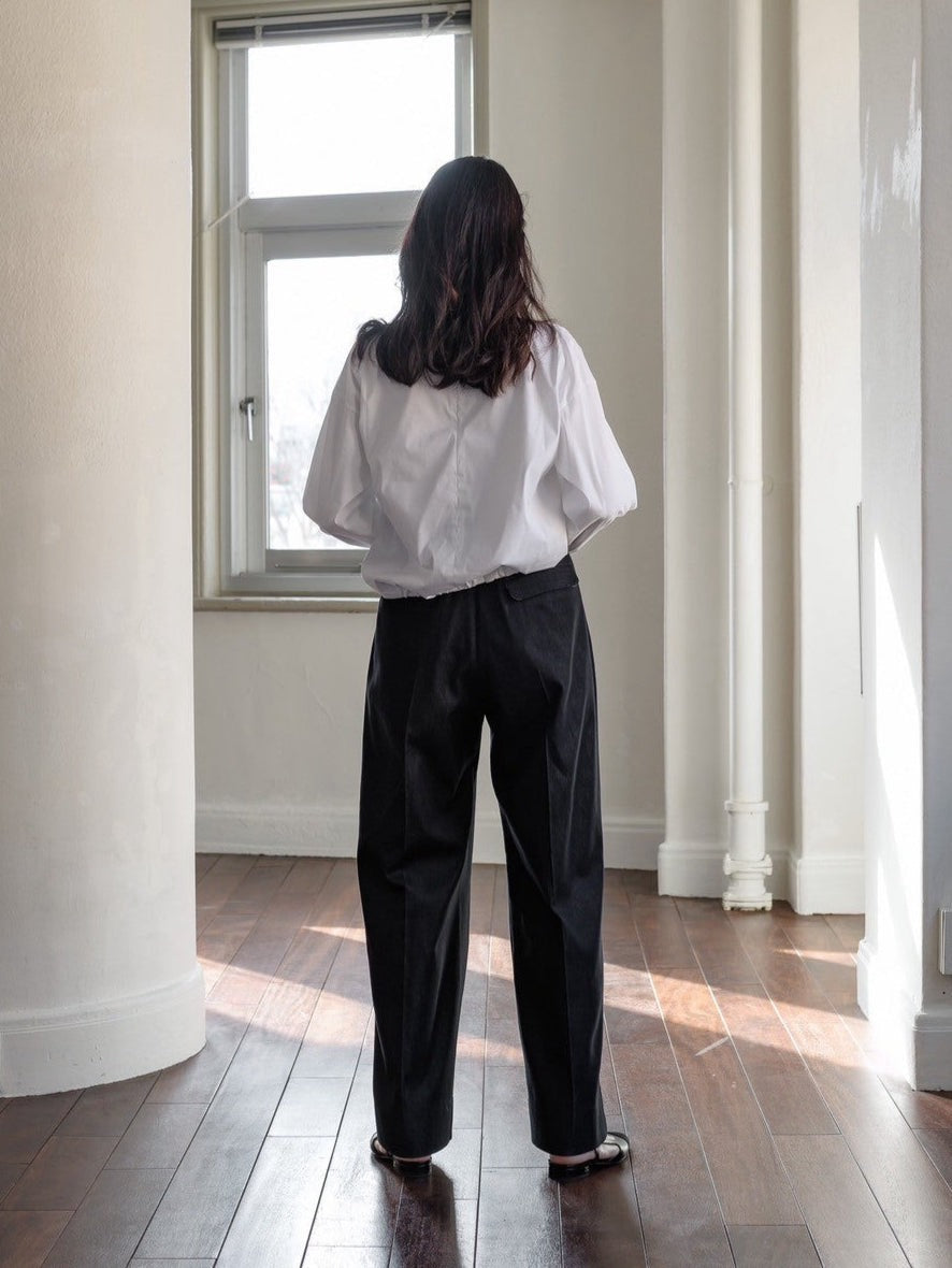 【ORDER】Lily / silk denim pants