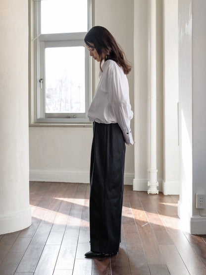 【ORDER】Lily / silk denim pants