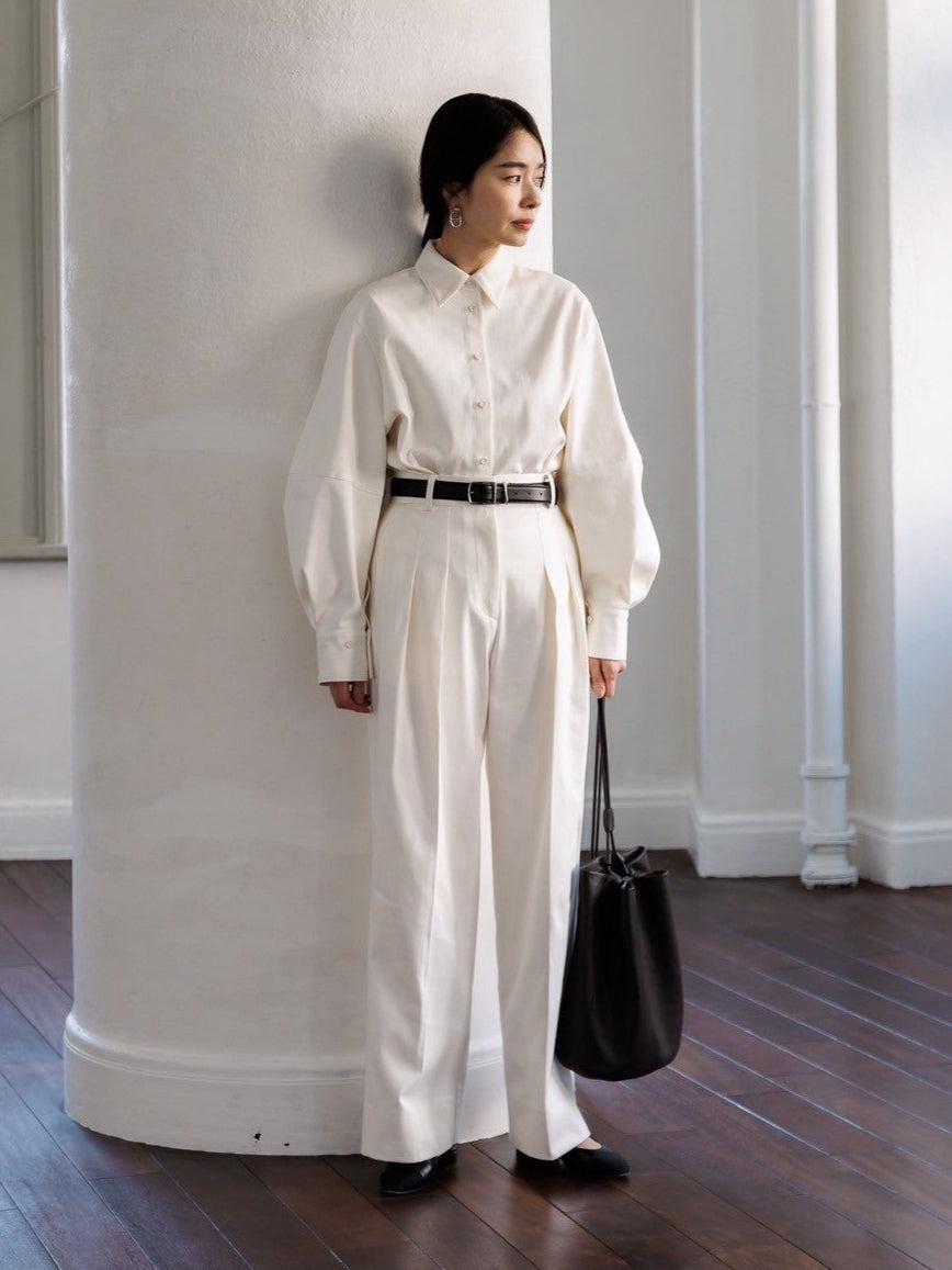 【ORDER】Lily / silk denim pants