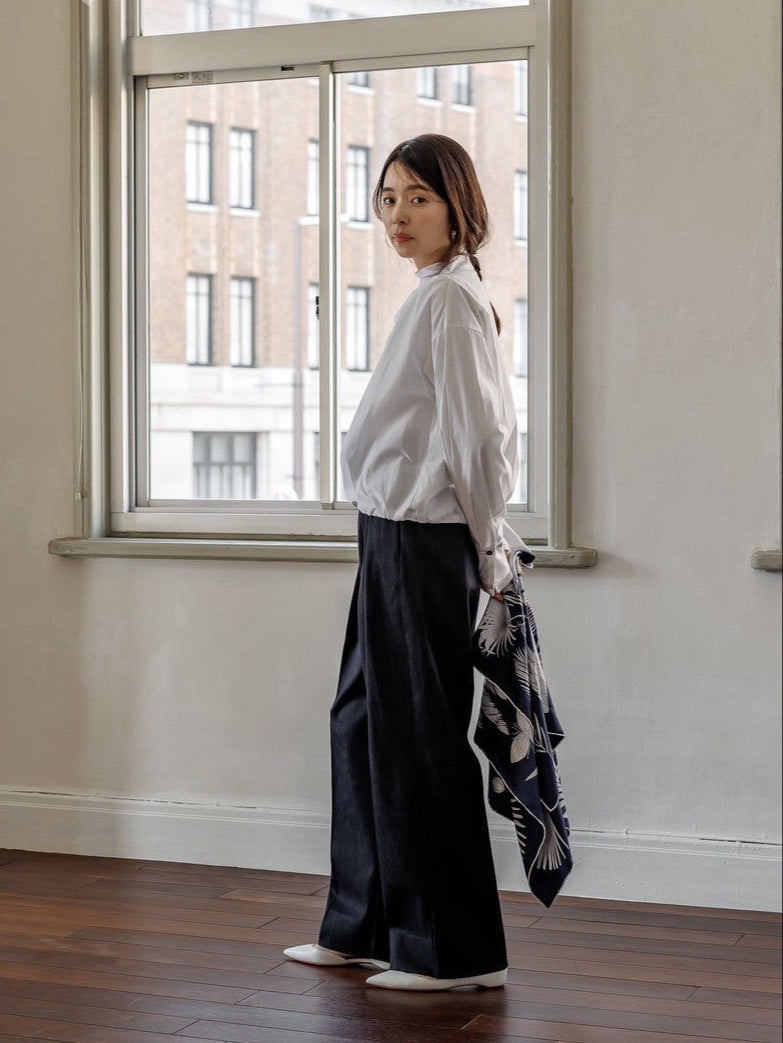 ORDER】Lily / silk denim pants – deres.online