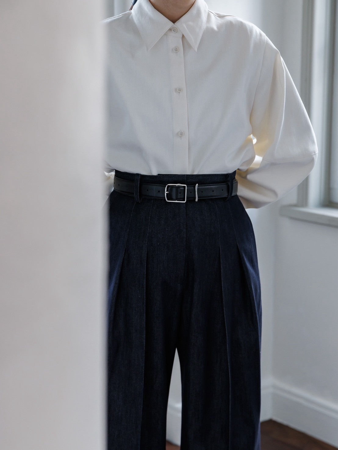 【ORDER】Lily / silk denim pants