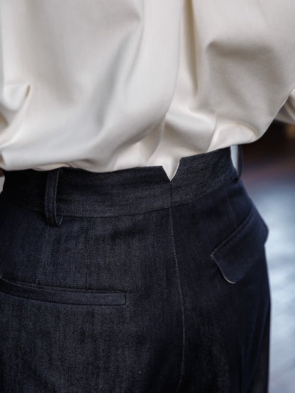 【ORDER】Lily / silk denim pants