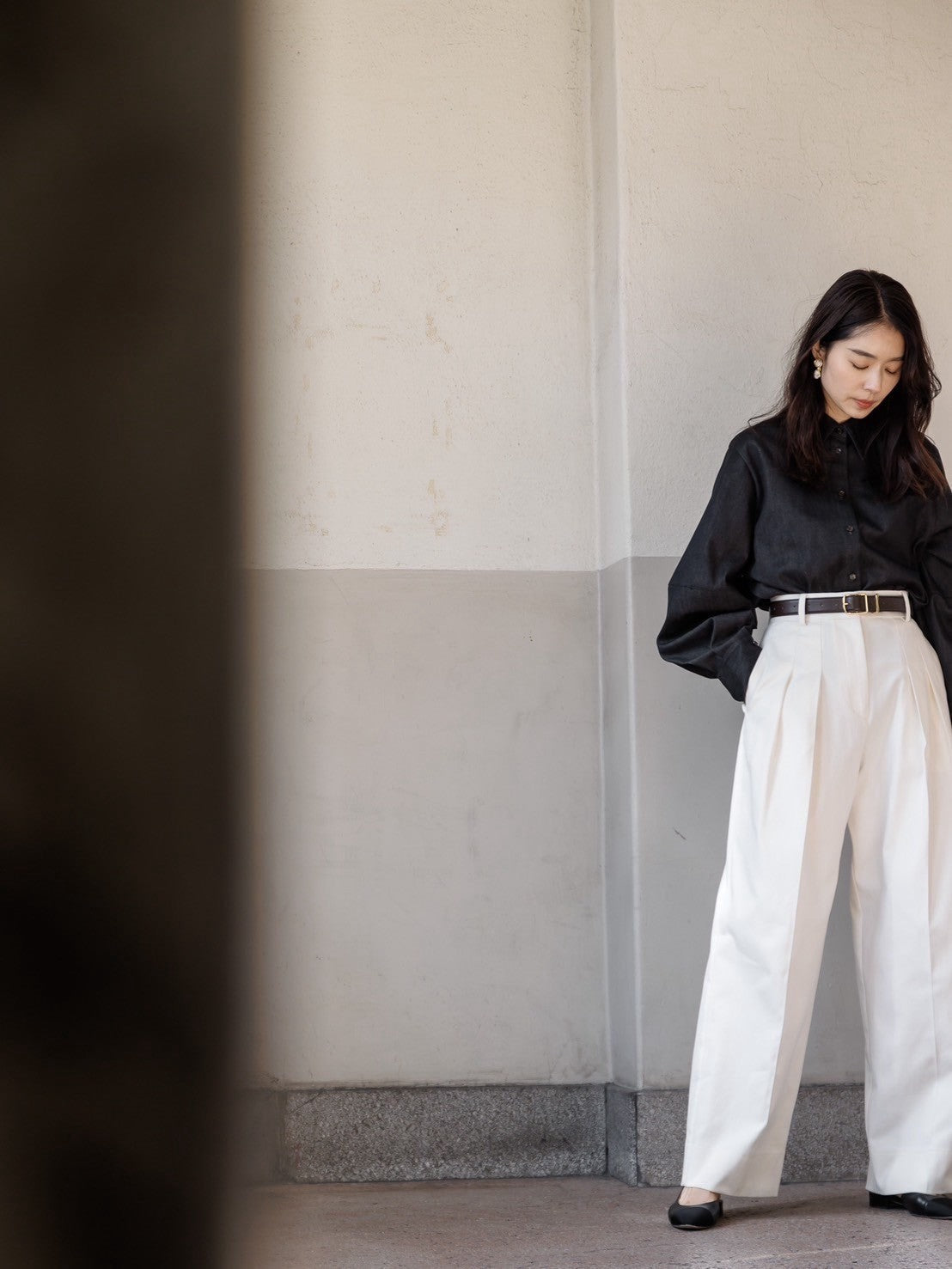 【ORDER】Lily / silk denim pants