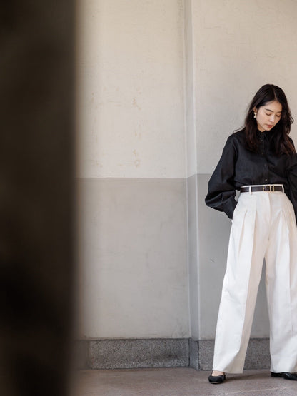 【ORDER】Lily / silk denim pants