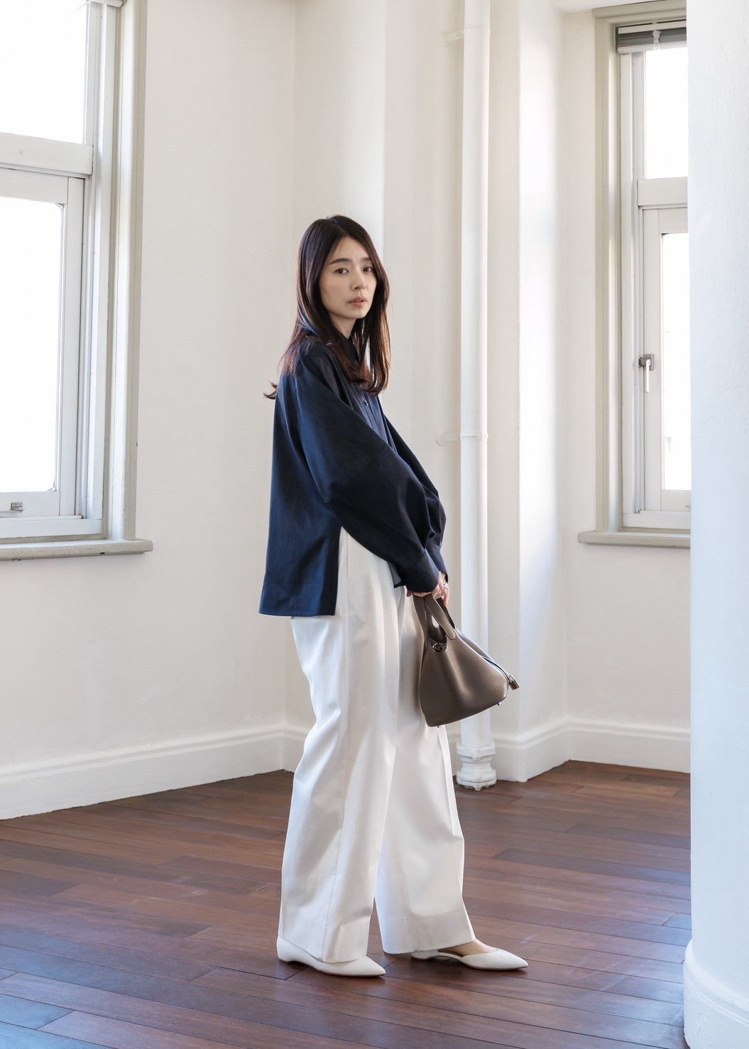 【ORDER】Lily / silk denim pants