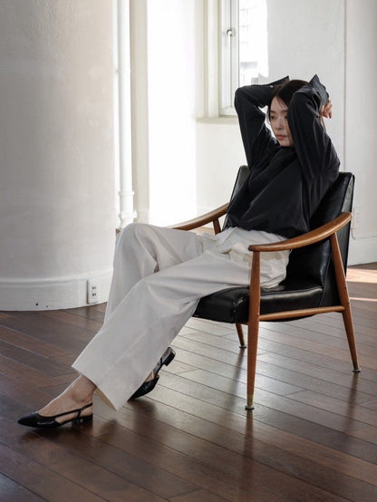【ORDER】Lily / silk denim pants
