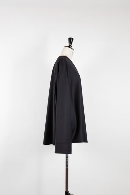 【予約販売】Yvette /secret heart shirt  jacket-Black