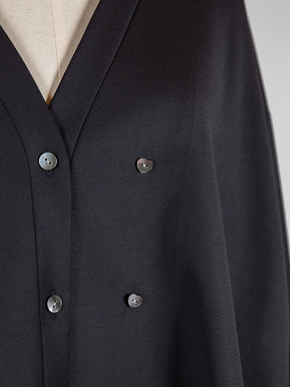 【予約販売】Yvette /secret heart shirt  jacket-Black