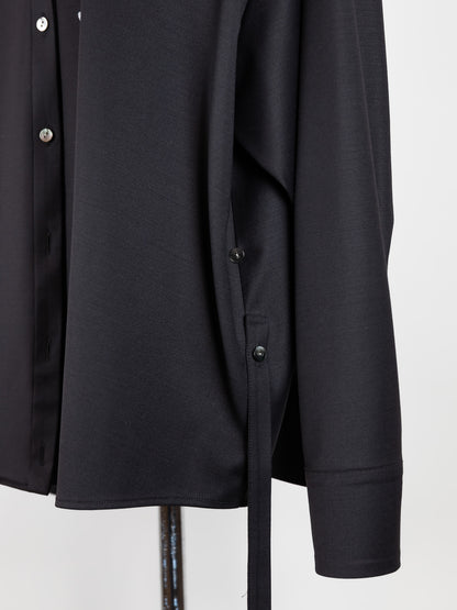 【予約販売】Yvette /secret heart shirt  jacket-Black