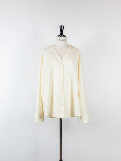 Yvette /secret heart shirt  jacket-Écru