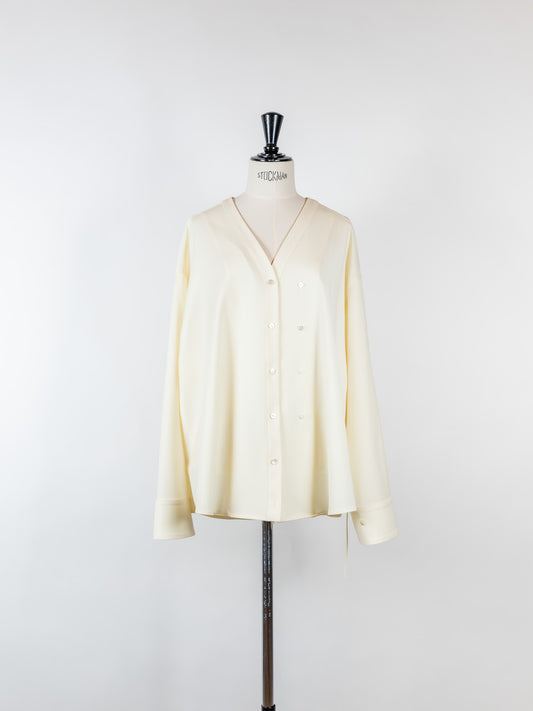 Yvette /secret heart shirt jacket-Écru