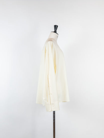 Yvette /secret heart shirt  jacket-Écru