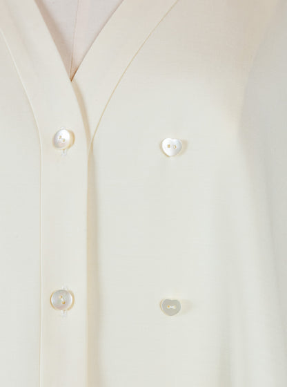 Yvette /secret heart shirt  jacket-Écru