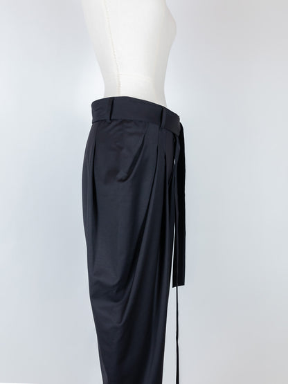 【予約販売】Sophia /drape pants-Black