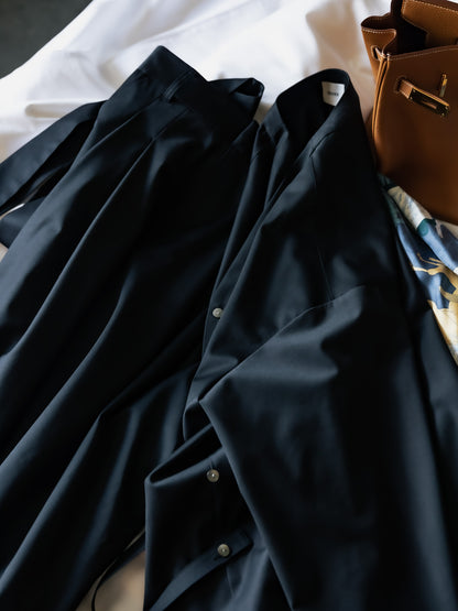 【予約販売】Yvette /secret heart shirt  jacket-Black