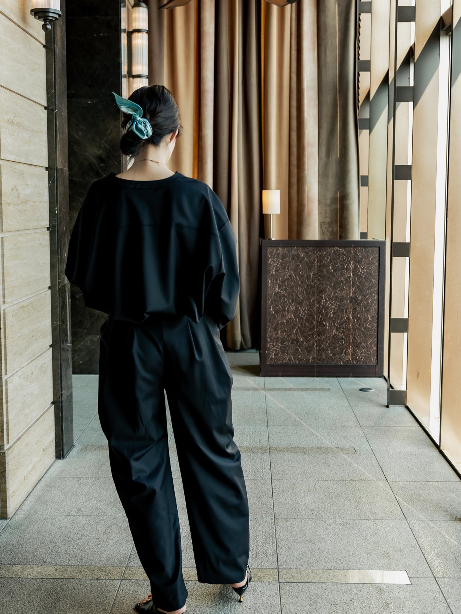 予約販売】Sophia /drape pants-Black – deres.online