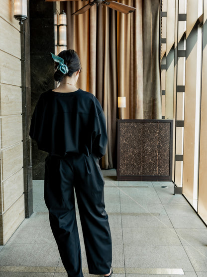 【予約販売】Yvette /secret heart shirt  jacket-Black