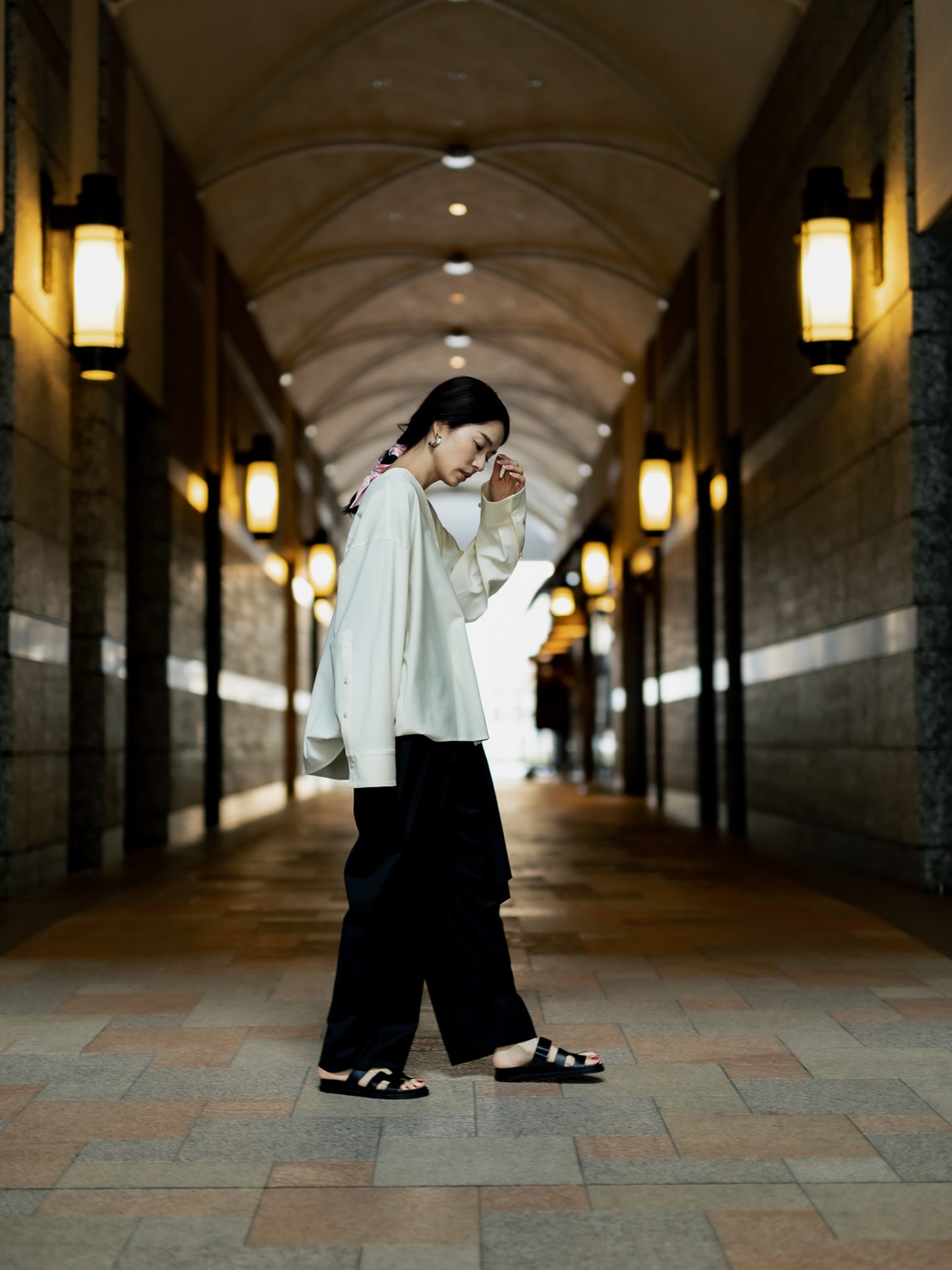 Yvette /secret heart shirt jacket-Écru