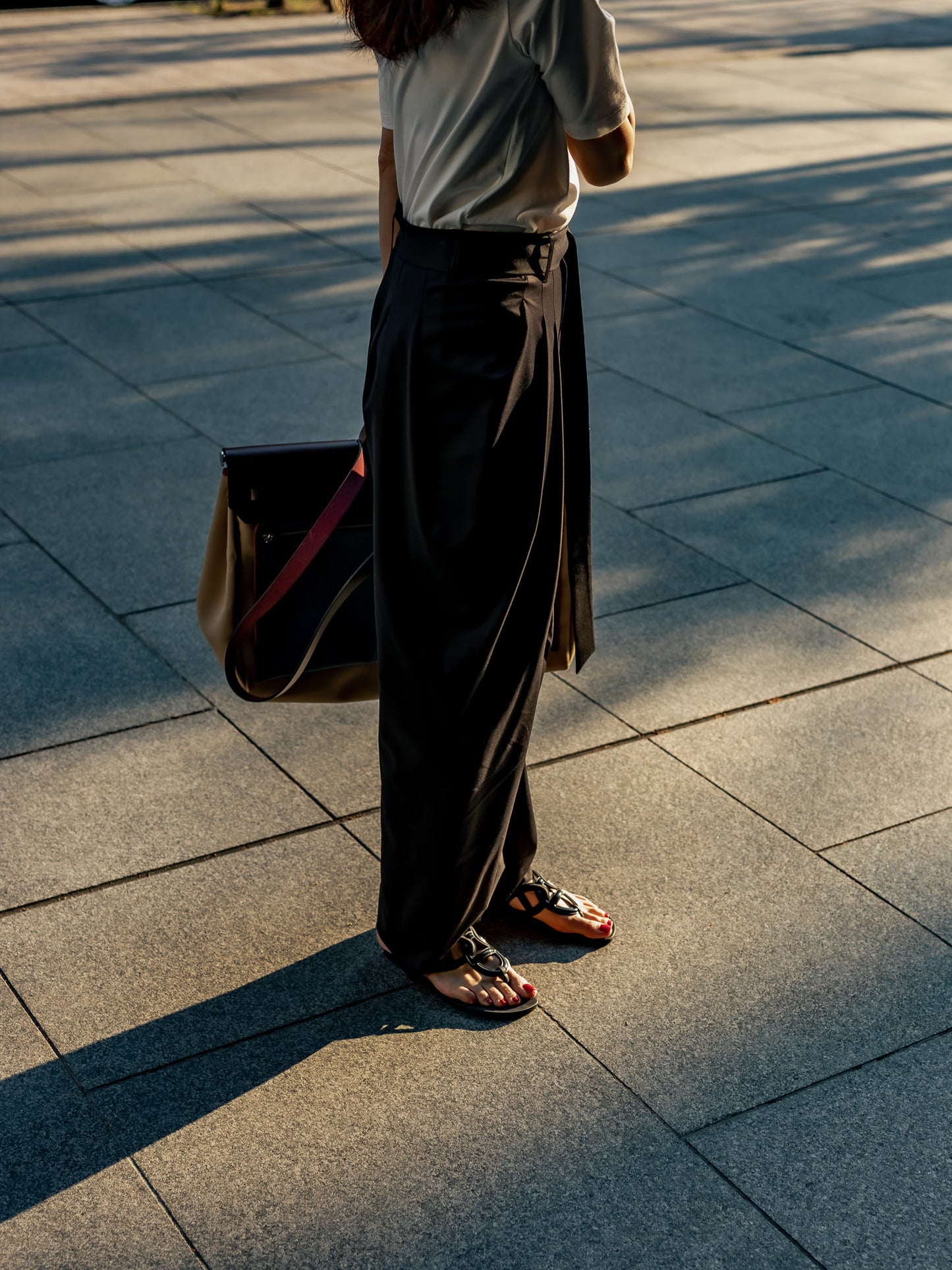 [Pre-order] Sophia /drape pants-Black