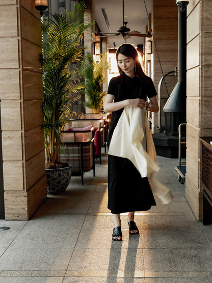 【予約販売】Lydia /relax dress -Black