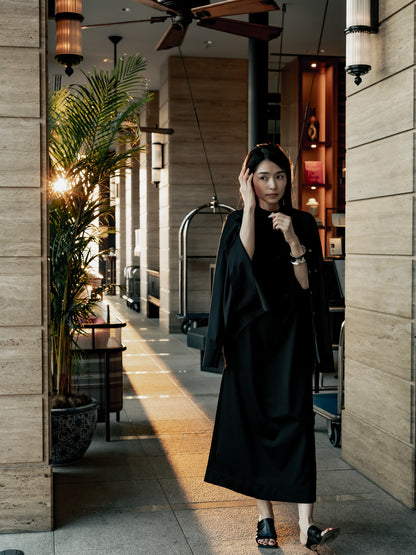 【予約販売】Lydia /relax dress -Black