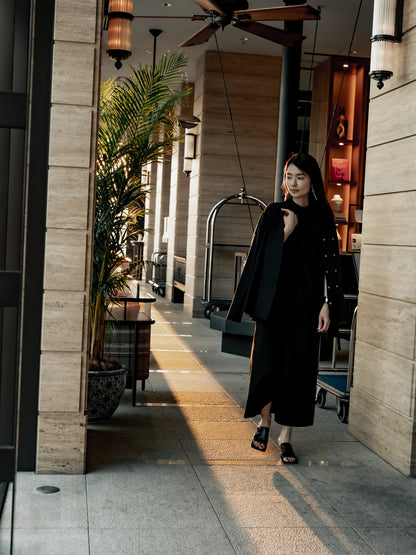 【予約販売】Lydia /relax dress -Black