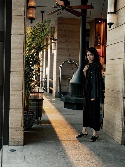【予約販売】Lydia /relax dress -Black